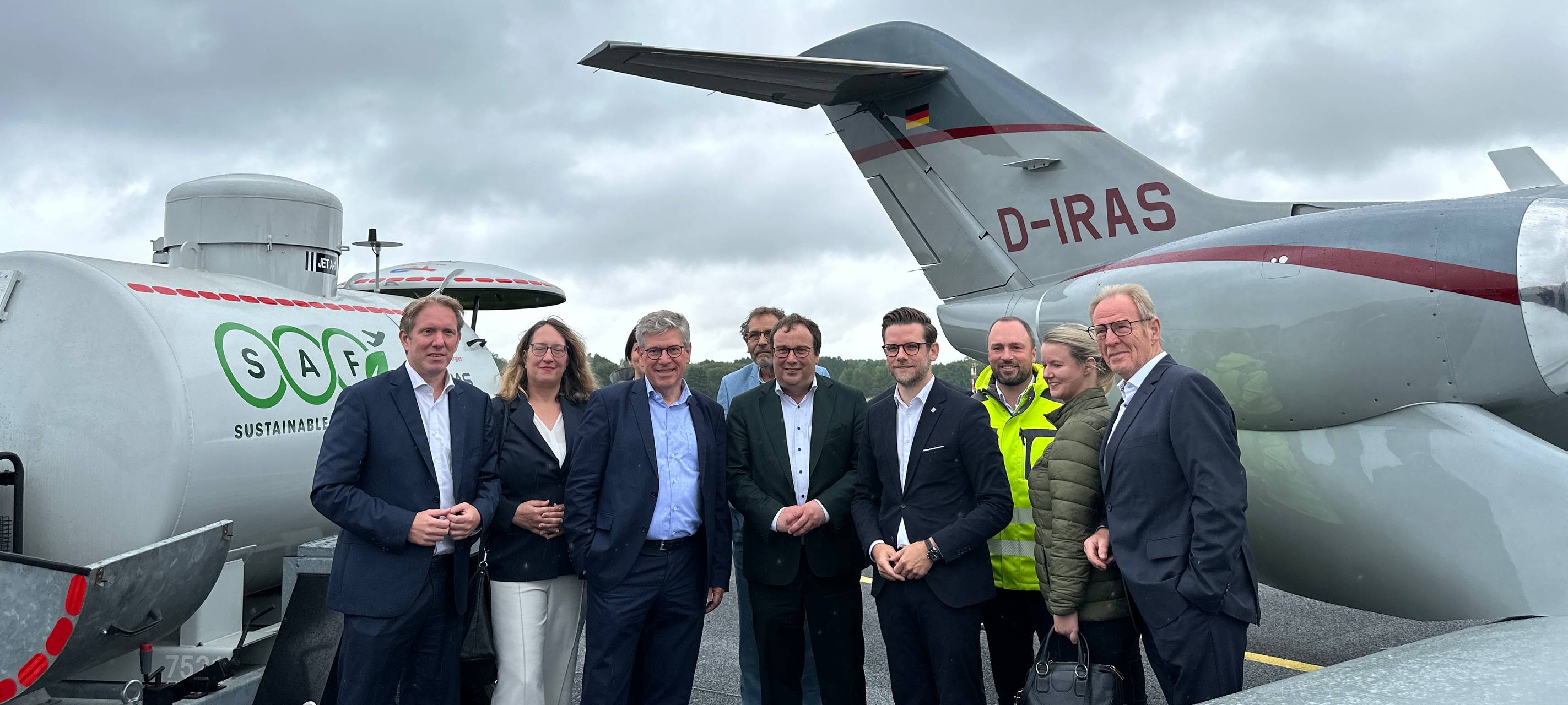 Umweltfreundlicher Treibstoff am Mönchengladbacher Flughafen
